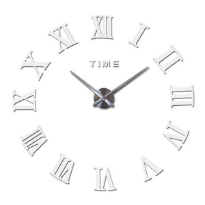 Wall Clock Promotion New Home Decor Large Roman Mirror 3D Wall Clock Mirror Surface Decorative Clock Large Wall Sticker Clock for Living Room Bedroom Office Home Decorations Fashion  Modern Quartz Clocks Living Room  Sticker Watch