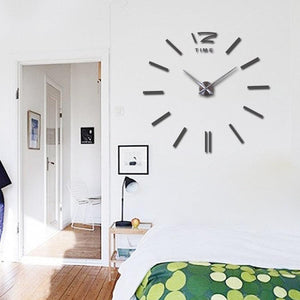 Wall Clock Watch Clocks 3D Frameless Wall Clock Large Stickers Wall Decoration for Living Room Bedroom 3D Acrylic Mirror Stickers Living Room Quartz Needle Europe
