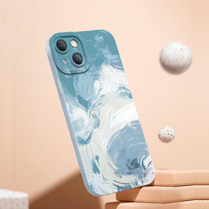 Watercolor Painting Phone Case For Xiaomi Mi 11 Lite 12 11T 10T Poco X4 M4 Pro X3 Redmi 10C Note 11 11S 10 9 With Lanyard Cover Aesthetic New Design Shockproof Unique Soft Bumper Case Cover