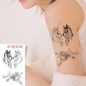 Waterproof Animal Temporary Tattoo Sticker Wolf Modern Tatoo Foot Neck Luxury Tattoos For Men Women