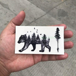 Waterproof Animal Temporary Tattoo Sticker Wolf Modern Tatoo Foot Neck Luxury Tattoos For Men Women