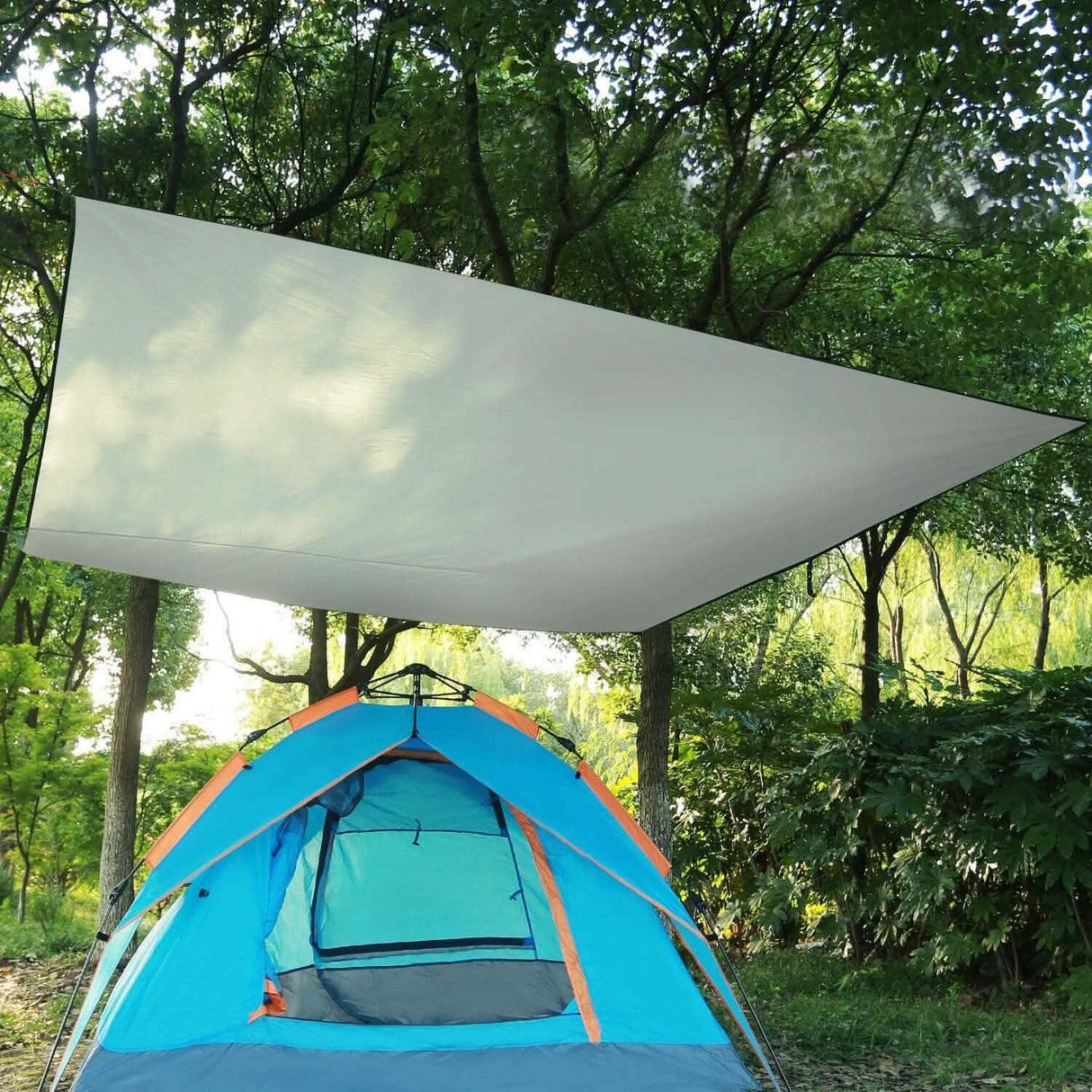 Waterproof Camping Tarp Kit Tent Canopy Awning Portable Rain Fly