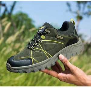 Waterproof Hiking Boots Mens Casual Shoes Walking Climbing Hiking Mountain Sport Boots Hunting Mens Slip-Resistant Climbing Shoes Lightweight Walking Shoes