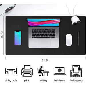 Waterproof Leather Desk Writing Pad for Office and Home