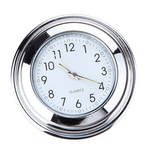 Waterproof  Motorcycle Handlebar Mount Quartz Clock Motorcycle Handlebar Motorcycle Handlebar Clock Motorcycle Modification Handlebar Mount Waterproof Quartz Clock Watch Accessories Watch Aluminum Luminous Clock Moto Black Accessories