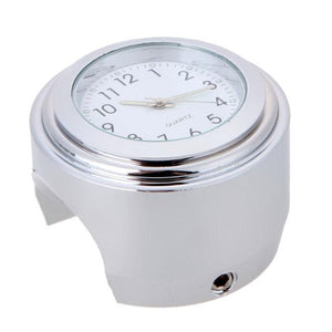 Waterproof  Motorcycle Handlebar Mount Quartz Clock Motorcycle Handlebar Motorcycle Handlebar Clock Motorcycle Modification Handlebar Mount Waterproof Quartz Clock Watch Accessories Watch Aluminum Luminous Clock Moto Black Accessories