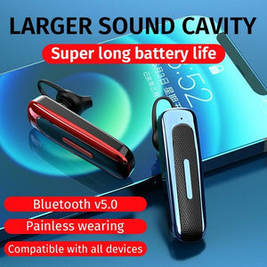 Waterproof Wireless Bluetooth Earphone Handsfree Earbuds Voice Answer in Ear Earbuds For Driving Running Headset With Mic Comfortable Ergonomic Design For Outdoor Workout Long Standby Earbuds Compatible With Smartphones