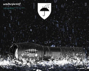 Waterproof Z45 Led Flashlight Ultra Bright Waterproof MINI Torch T6/L2/V6 zoomable 5 Modes 18650 rechargeable Battery for camping tactica Led Mini Water-Resistant Torch Light For Indoor & Outdoor Camping Hiking Accessories Gear