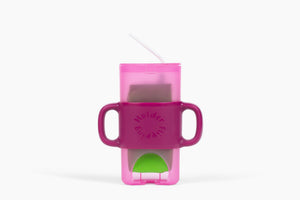 KiddyTrek 4-in-1 Sip & Snack Set - Food Pouch & Juice Box Holder, Snack Cup, Sip Cup ALL IN ONE