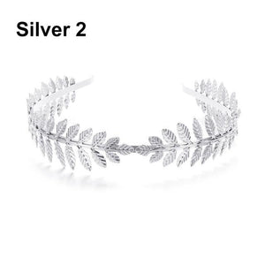 Western Fashion Retro Hair Bands For Women Wedding Metal Gold Leaf Butterfly Hair Headbands Girls Bride Gorgeous Hair Accessories For Women