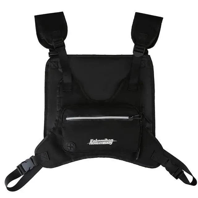 White Fashion Men Lightweight Chest Bag Running Pack For Workouts Running Phone Holder With Extra Storage Minimalist Design