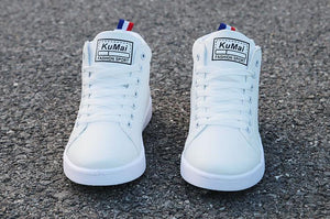 White Men Winter Plush Shoes Boys Comfort Sneakers Leather High Top Sneakers Trendy Style Casual Shoes Fashion Sneakers Breathable Comfort Walking Shoes For Mens