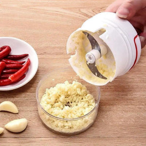 White Mini Multifunctional Kitchen Accessories Vegetable Press Manual Puller Cutting And Stirring Kitchen Gadgets Masher
