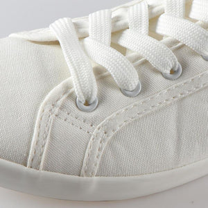 White Summer Womens Sneakers Trainers White Leather Canvas Shoes Tenis Classic Casual Cotton Slip On Canvas Comfortable Walking Flats Sneakers