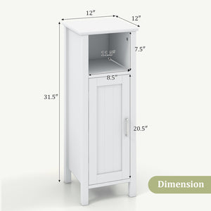 1-Door Freestanding Bathroom Cabinet with Open Shelf by DirectDeals