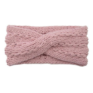 Wide Knitted Headband Bows Knotted Winter Women Turban Hair Accessories For Girls Lady Soft Knitting Winter Headbands Gorgeous Hair Accessories For Women