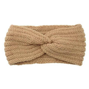 Wide Knitted Headband Bows Knotted Winter Women Turban Hair Accessories For Girls Lady Soft Knitting Winter Headbands Gorgeous Hair Accessories For Women