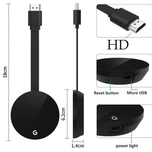WiFi Wireless Dongle TV Stick HDMI Compatible HD 1080P Wireless TV Cast Display WiFi Display Dongle Receiver For Mobile Phones Cast To TV