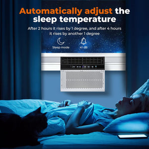 Window Air Conditioner 12,000 BTU, 6 in 1 U Shaped Window AC unit with Remote Control A5408W-12K