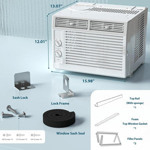 Window Air Conditioner, 7 Temp Dial, Cools up to 150 Sq.Ft.  A8501W