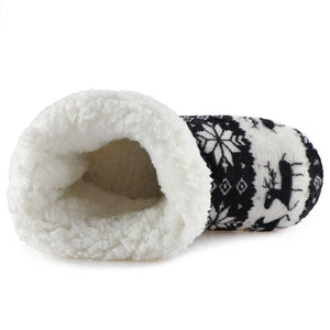 Winter Fur Slippers Women Warm House Slippers Plush Flip Flops Christmas Cotton Indoor Home Shoes Comfort Warm Fluffy Faux Fur Slipper Boots Soft Memory Foam Ankle Booties