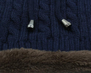 Winter Knitted Hat Beanie Men Beany Skellies Beanies Winter Hats For Women Men Caps Gorgas Bonnet Mask Brand Hats Hooded Cowl Neckerchief with Drawstring Soft Balaclava Pullover Knitted Beanie for Adults Men Women Ski Caps