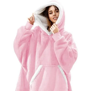 Winter Oversized Wearable Blanket Women Hoodies Sweatshirt TV Blanket With Sleeves Pullover Warm Soft Unisex Hoody Comfortable Sweatshirts For Autumn