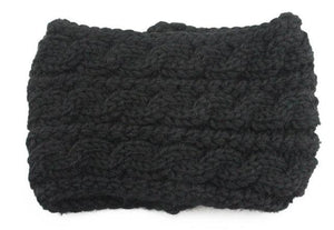 Winter Soft Wool Knit Warm Lightweight Ear Protection Crochet Headbands Elegant Turban Outdoor Sports Headwear Hair Ribbons Hair Accessories For Girl