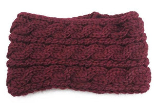 Winter Soft Wool Knit Warm Lightweight Ear Protection Crochet Headbands Elegant Turban Outdoor Sports Headwear Hair Ribbons Hair Accessories For Girl