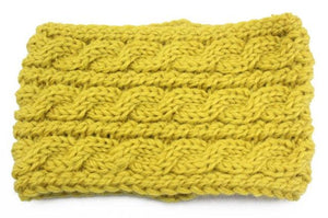 Winter Soft Wool Knit Warm Lightweight Ear Protection Crochet Headbands Elegant Turban Outdoor Sports Headwear Hair Ribbons Hair Accessories For Girl