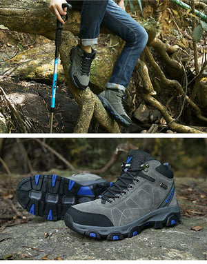 Winter Warm Sports Boots Men's Outdoor Non-Slip Hiking Shoes Men's Women's Sports Boots Hunting Outdoor Walking Lace Up Anti-Slip Ankle Booties Casual Strong Design