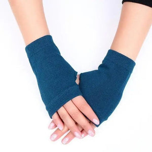 Winter Warm Thickening Wool Gloves Knitted Flip Fingerless Exposed Finger Thick Gloves Mittens Soft Cold Weather Women Gloves