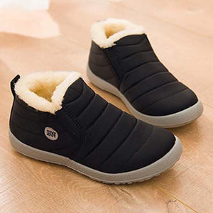 Winter Waterproof Shoes Men's Fashion Sneakers Outdoor Work Warm Shoes For Men Slip On Casual Comfortable Warm Outdoors Walking Waterproof Soft Shoes