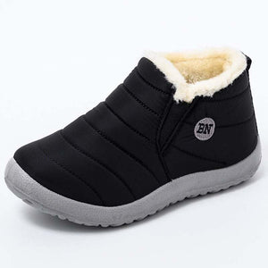Winter Waterproof Shoes Men's Fashion Sneakers Outdoor Work Warm Shoes For Men Slip On Casual Comfortable Warm Outdoors Walking Waterproof Soft Shoes