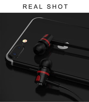Wired in-Ear Headphones With Tangle-Free Cord Noise Isolating Bass Driven Sound Metal Earphones Carry Case Ear Bud Tips In-ear Earphone  Super Bass Sound Sport Headset With Mic for Phones Ear Phone For Women 3.5mm