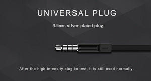 Wired in-Ear Headphones With Tangle-Free Cord Noise Isolating Bass Driven Sound Metal Earphones Carry Case Ear Bud Tips In-ear Earphone  Super Bass Sound Sport Headset With Mic for Phones Ear Phone For Women 3.5mm