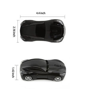 Wireless Black Sports Car USB Mouse Design Computer 1600 DPI Mouse Mini Ergonomic Gaming Mouse For Laptop And Computer 2.4Ghz