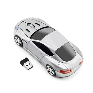 Wireless Mouse Blue Car Shaped Design 1600DPI Mouse USB Optical  Ergonomic 3D Sports Car Mice For Laptop