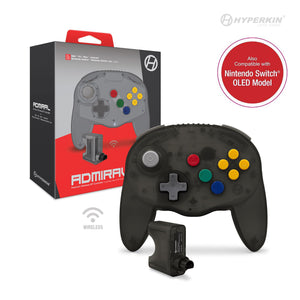 N64 / Switch / PC Wireless Controller Clear Black