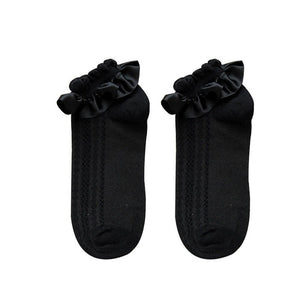 Woman Summer Ruffle Socks Short Socks Nylon Lace Socks Anime Cartoon Sweet Girls Hosiery Cosplay Costumes Accessories