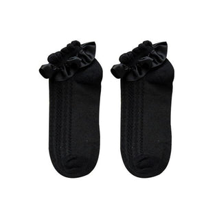 Woman Summer Ruffle Socks Short Socks Nylon Lace Socks Anime Cartoon Sweet Girls Hosiery Cosplay Costumes Accessories