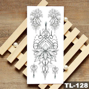Womans Rose Flower Waterproof Temporary Tattoo Sticker For Arm Body Gorgeous Girls Tattoos
