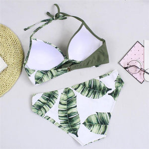 Women Bikini Set Push Up Female Swimsuit Swimwear Swim Two Piece Brazilian Bathing Suit Large Plus Size Women's Twist Front High Waist Bikini Swimsuit Drawstring Tie Side Bottom Two Piece Bathing Suit