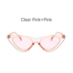 Women Elegant Black Summer Sunglasses Stylish New Popular Cat Eye Design Sunglasses For Woman New Small Eyewear Shades For Women Retro Summer Design Glasses