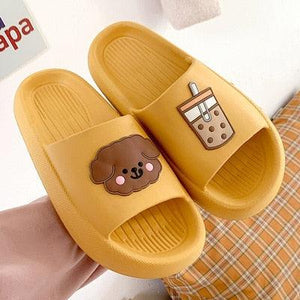 Women Flip Flops Indoor Soft Non Slip Slippers Summer Fashion New Flat Beach Casual Cats Dogs Shoes Open Toe Soft Slippers Soft Shower Bath Pool Gym House Slipper