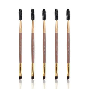 Women Makeup Brush 5Pcs Professional Black Eyebrow Inclined Flat Angled Brush Makeup Tool Wooden Pole Eyeliner Eyeshadow Women Cosmetic