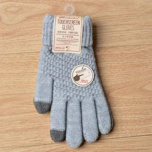 Women New Wool Knitted Gloves Winter Warm Thick Touch Screen Gloves Solid Mittens For Women For Winter Gloves Winter Touch Screen Gloves for Women and Men