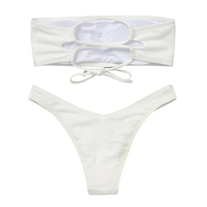 Women's Bikini High Waist Tummy Control Two Piece Swimsuit Swimwear Girl Beach Bathing Suit Woman Fashion Swimwear Padded High Waist Cheeky Bathing Suit