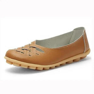 Women's Genuine Leather Flats Sandals Elegant Comfortable Soft Non Slip Design For Women