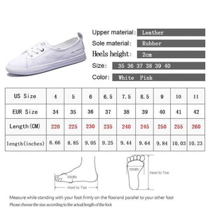 Women's Genuine Leather Sneakers Casual Fashionable Sports Shoes Vulcanized Woman Summer Flat Shoe Leather Women Lace Up Casual Shoes White Fashion Sneakers